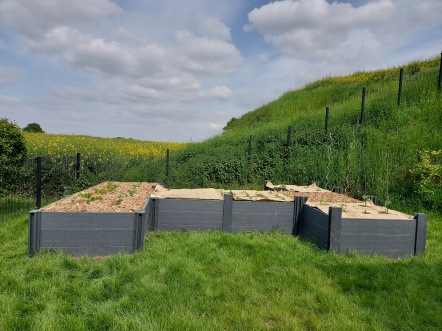 Aménagement, bac potager, pont-à-celles